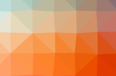 Soyut turuncu yatay düşük Poli arka plan resmi. Güzel çokgen tasarım deseni. 