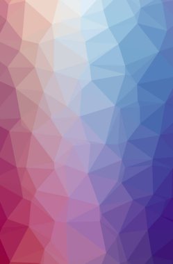 Mavi, yeşil, sarı ve kırmızı dikey düşük Poli arka plan resmi. Güzel çokgen tasarım deseni. 