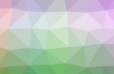 Soyut yeşil yatay düşük Poli arka plan resmi. Güzel çokgen tasarım deseni. 