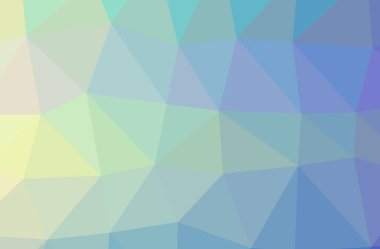 Mavi ve yeşil yatay düşük Poli arka plan resmi. Güzel çokgen tasarım deseni. 