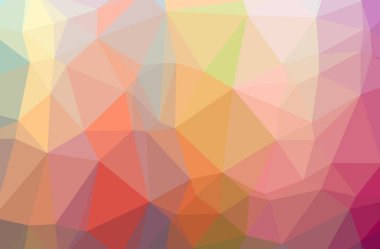 Soyut turuncu yatay düşük Poli arka plan resmi. Güzel çokgen tasarım deseni. 