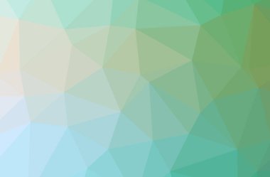 Soyut yeşil yatay düşük Poli arka plan resmi. Güzel çokgen tasarım deseni. 