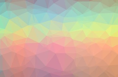 Soyut yeşil, turuncu yatay düşük Poli arka plan resmi. Güzel çokgen tasarım deseni. 