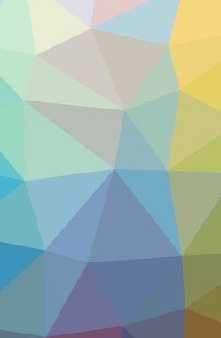 Mavi, sarı ve yeşil dikey düşük Poli arka plan resmi. Güzel çokgen tasarım deseni. 