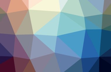 Mavi ve kahverengi yatay düşük Poli arka plan resmi. Güzel çokgen tasarım deseni. 