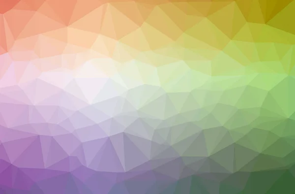 Illustration of abstract Green, Orange, Purple horizontal low poly background. Beautiful polygon design pattern. — Stock Photo, Image