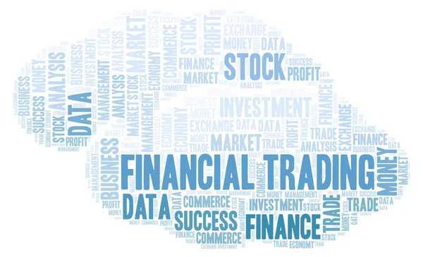 Financial Trading word cloud. — Stock Photo, Image