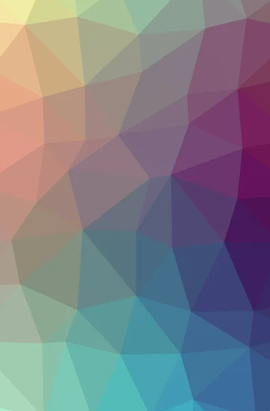 Illustration de fond abstrait bleu, rouge, jaune et violet vertical bas poly. Magnifique motif polygone . — Photo