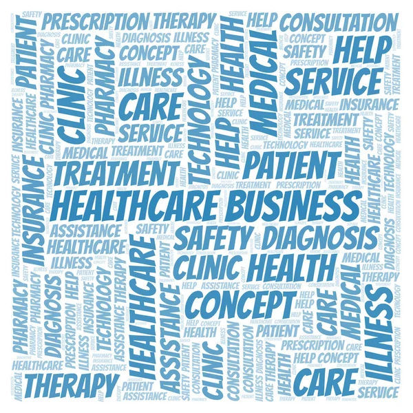 Gezondheidszorg Business Word Cloud. — Stockfoto