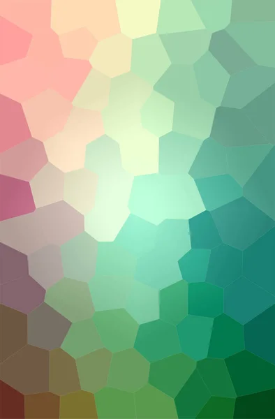 Streszczenie ilustracji zielonego, różowego, czerwonego tła Big Hexagon — Zdjęcie stockowe