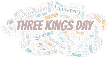 Üç Kral günü Word bulutu. Metin Ile yapılan wordcloud.