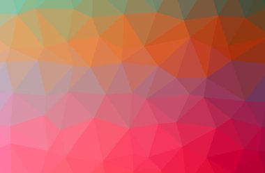 Soyut kırmızı yatay düşük Poli arka plan resmi. Güzel çokgen tasarım deseni. 