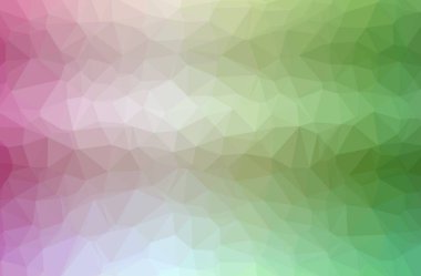 Soyut yeşil yatay düşük Poli arka plan resmi. Güzel çokgen tasarım deseni. 