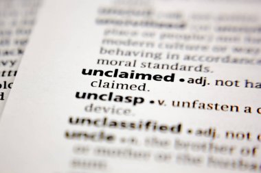 Sözlükte talep edilmemiş sözcük veya tümcecik.