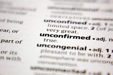 Sözlükte doğrulanmamış sözcük veya tümcecik.