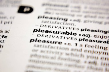 Kelime veya cümle hoş bir sözlük.