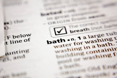Sözlükte Word veya tümcecik Banyosu.