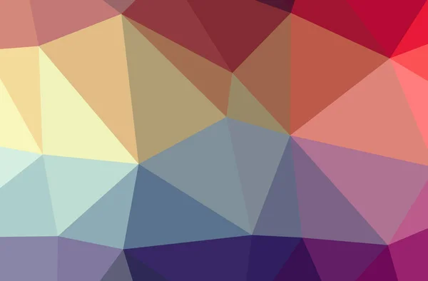 Illustration of abstract Blue, Red, Yellow horizontal low poly background. Beautiful polygon design pattern. — Stock Photo, Image