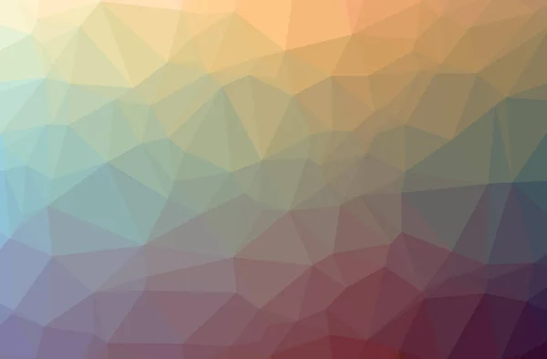 Illustratie van abstract oranje horizontale laag poly achtergrond. Mooie veelhoek ontwerppatroon. — Stockfoto