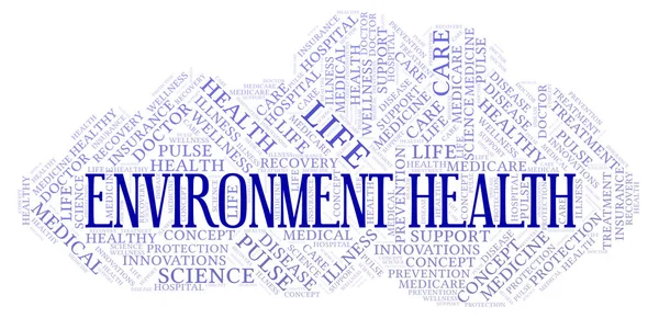 Medio ambiente Salud palabra nube . —  Fotos de Stock