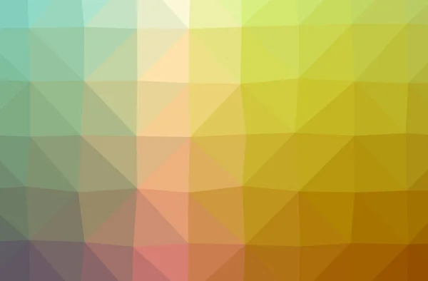 Illustratie van abstracte groen, oranje, gele horizontale laag poly achtergrond. Mooie veelhoek ontwerppatroon. — Stockfoto
