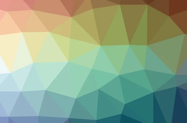 Ilustração do abstrato Azul, Laranja, Amarelo horizontal baixo fundo poli. Belo padrão de design de polígono . — Fotografia de Stock