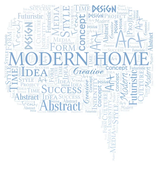 Nuvem de palavra moderna Home. Wordcloud feito apenas com texto . — Vetor de Stock