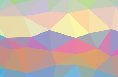 İllüstrasyon soyut mavi, turuncu yatay düşük Poli arka plan. Güzel çokgen tasarım deseni. 