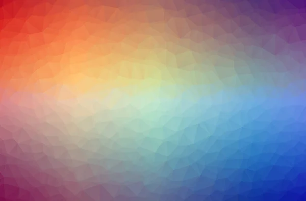 Obrázek pozadí abstraktní horizontální nízké poly modré a červené. Krásný mnohoúhelník návrhový vzor. — Stock fotografie