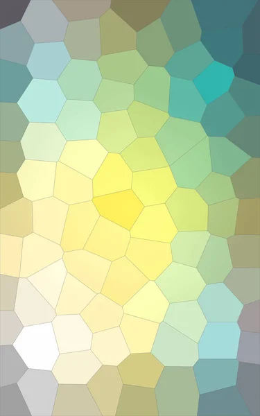 Ilustración abstracta de fondo Vertical amarillo y azul Big Hexagon, generada digitalmente . — Foto de Stock