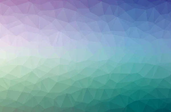 Illustration of abstract Blue, Purple And Green horizontal low poly background. Beautiful polygon design pattern. — Stock Photo, Image