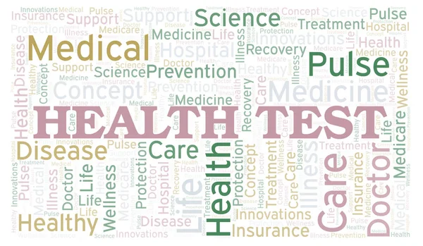 Health test Word Cloud. — Stockfoto