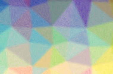 Mavi, yeşil, sarı Impasto arkaplanının soyut çizimi