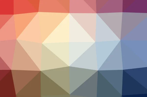 Abbildung eines abstrakten orangen, roten horizontalen Low-Poly-Hintergrundes. schönes Polygon-Muster. — Stockfoto