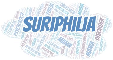 Suriphilia kelime bulutu. Philia Türü.