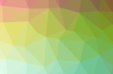 Soyut yeşil, sarı yatay düşük Poli arka plan resmi. Güzel çokgen tasarım deseni. 