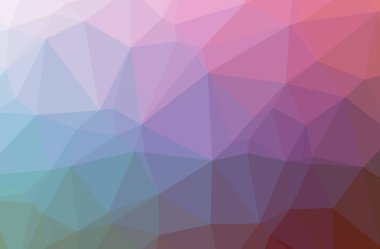 Soyut Mavi, Pembe yatay düşük poli arka plan İllüstrasyon. Güzel çokgen tasarım deseni. 