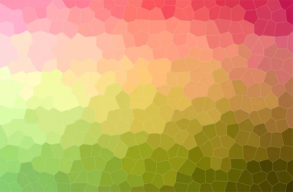 Ilustración abstracta de fondo verde, naranja Little Hexagon — Foto de Stock
