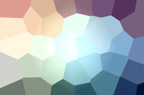 Abstracte illustratie van blauwe, groene en bruine Giant Hexagon achtergrond — Stockfoto