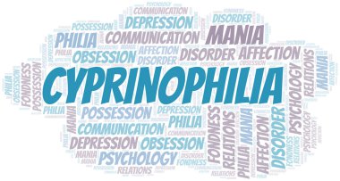 Cyprinophilia kelime bulutu. Philia Türü.
