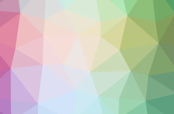 Illustratie van abstracte groene horizontale laag poly achtergrond. Mooie veelhoek ontwerppatroon. — Stockfoto