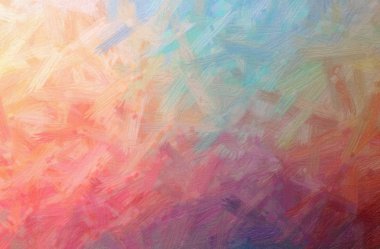 Kırmızı Tüylü Fırça Yağlı Boyası arkaplanının soyut çizimi