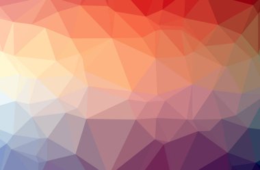 Soyut kırmızı yatay düşük Poli arka plan resmi. Güzel çokgen tasarım deseni. 