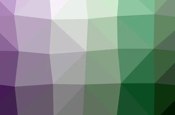Illustration of abstract Green, Purple horizontal low poly background. Beautiful polygon design pattern. — Stock Photo, Image