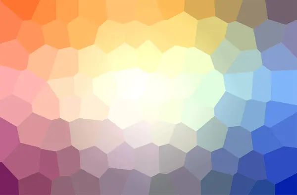 Abstract illustration of orange, yellow Big Hexagon background — Stock Photo, Image