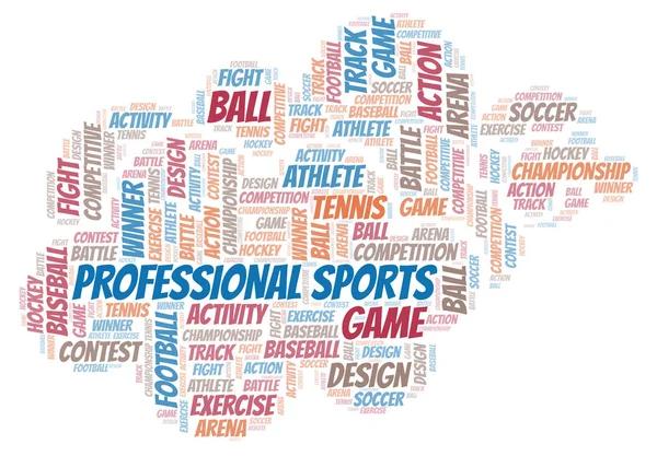 Professional Sports word cloud. — Stock Photo, Image