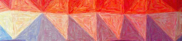 Ilustración de rojo amarillo y azul Colorido Impasto fondo, banner abstracto . — Foto de Stock