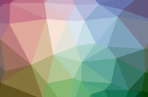 Illustration of abstract Blue, Green, Purple horizontal low poly background. Beautiful polygon design pattern. — Stock Photo, Image