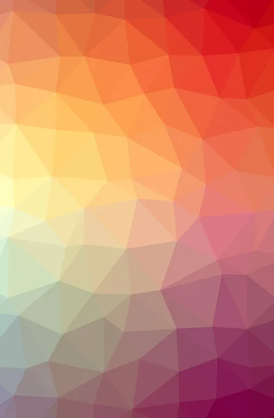 Illustration of abstract Orange, Pink, Red vertical low poly background. Beautiful polygon design pattern. — Stock Photo, Image
