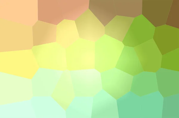 Illustration abstraite du fond vert et jaune de l'hexagone géant — Photo